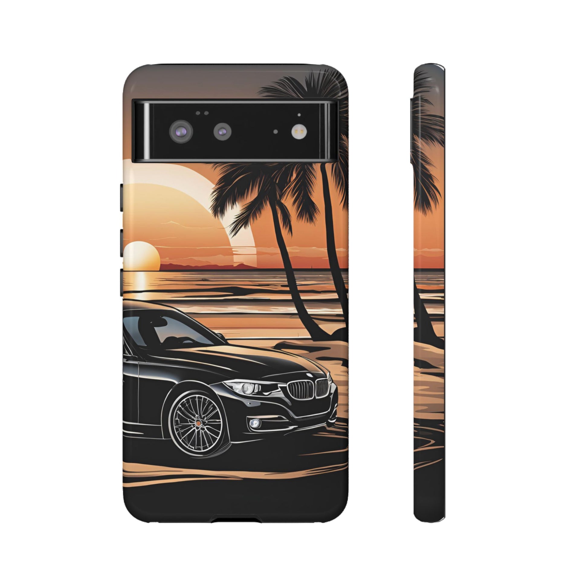BMW Sunset On The Beach-Dual Layer Ultra Tough Phone Case Printify by The Night Shift Automotive Apparel