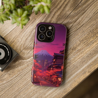 Traditional Japanese Village Countryside-Dual Layer Ultra Tough Phone Case iPhone 16 Pro Glossy Printify by The Night Shift Automotive Apparel