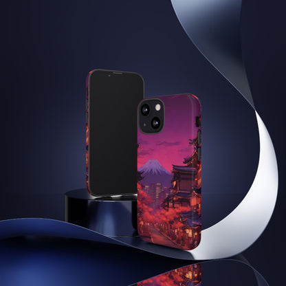 Traditional Japanese Village Countryside-Dual Layer Ultra Tough Phone Case iPhone 13 Mini Glossy Printify by The Night Shift Automotive Apparel