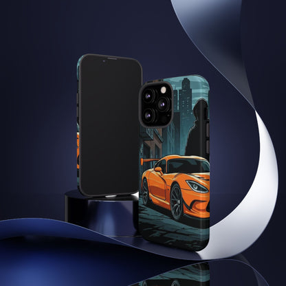 Dodge Viper SRT-10 Street Life-Dual Layer Ultra Tough Phone Case iPhone 13 Pro Glossy Printify by The Night Shift Automotive Apparel