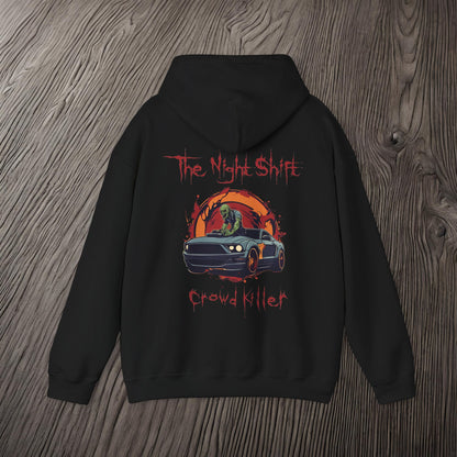 Crowd Killer Zombie Mustang-Ultra Soft, Premium Hoodie Printify by The Night Shift Automotive Apparel
