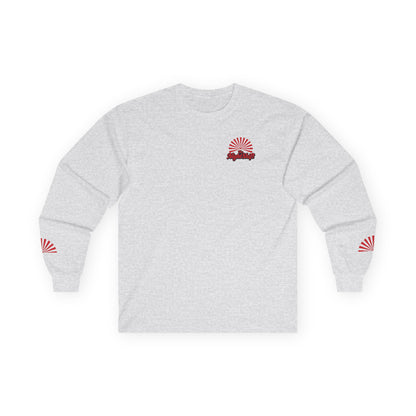Good Vibes Red Panda-Premium, Ultra Soft Unisex Long Sleeve Tee Ash Printify by The Night Shift Automotive Apparel
