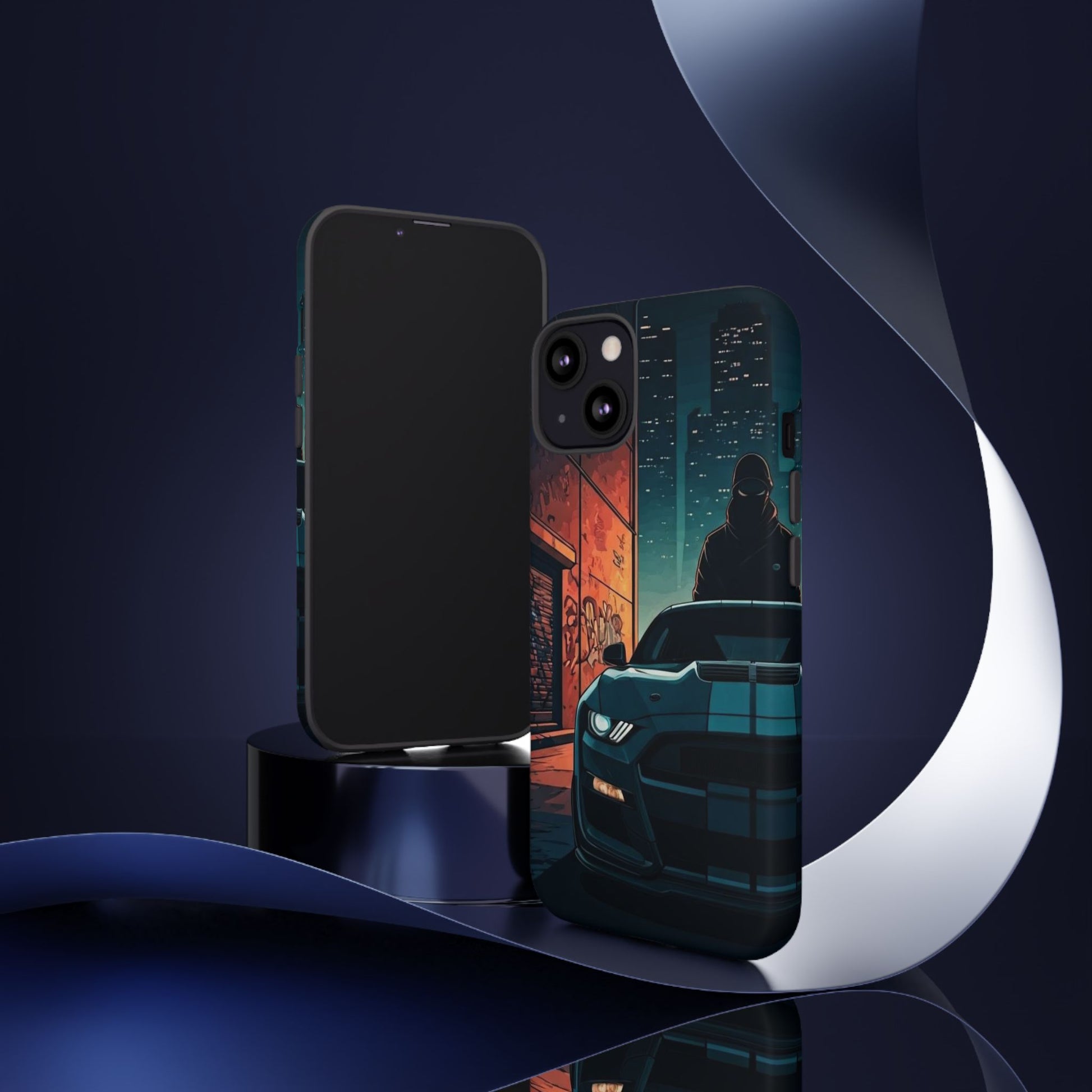 Ford Mustang Shelby GT350 Street Life-Dual Layer Ultra Tough Phone Case iPhone 13 Matte Printify by The Night Shift Automotive Apparel