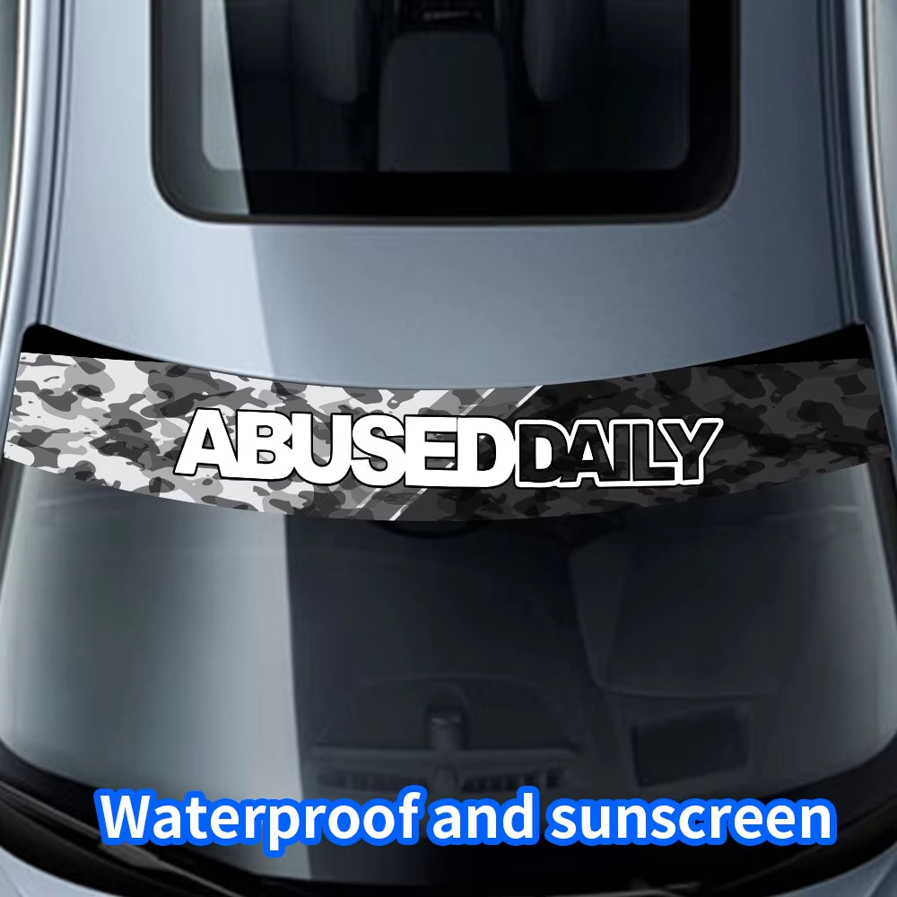 Abuse Daily Windscreen Banner Decal
