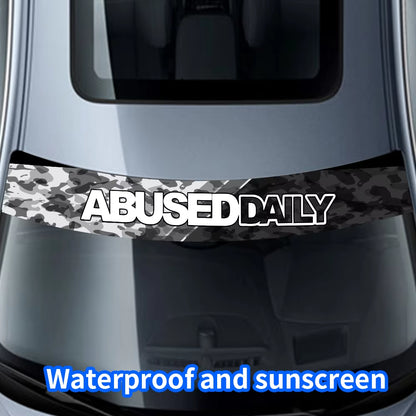 Abuse Daily Windscreen Banner Decal