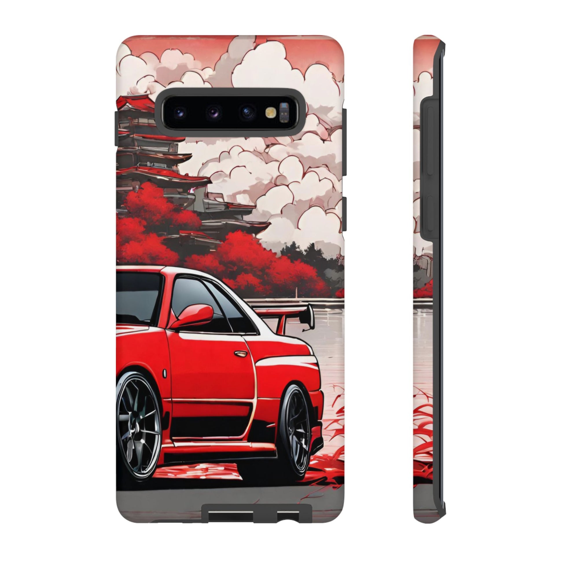 Nissan Skyline R34-Dual Layer Ultra Tough Phone Case Samsung Galaxy S10 Plus Matte Printify by The Night Shift Automotive Apparel