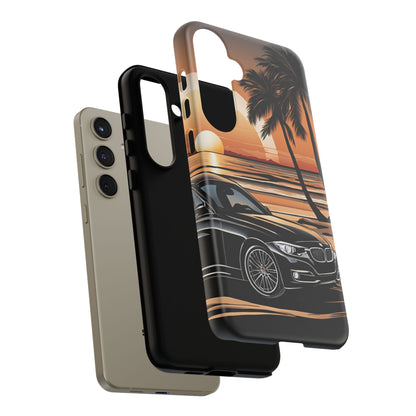 BMW Sunset On The Beach-Dual Layer Ultra Tough Phone Case Printify by The Night Shift Automotive Apparel