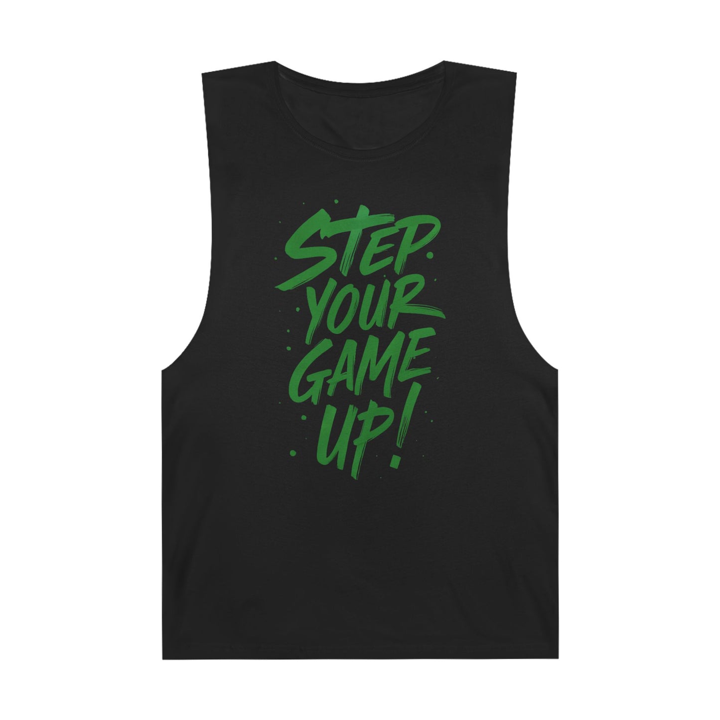 Step Your Game Up - Premium Unisex Barnard Tank Top Black Printify by The Night Shift Automotive Apparel