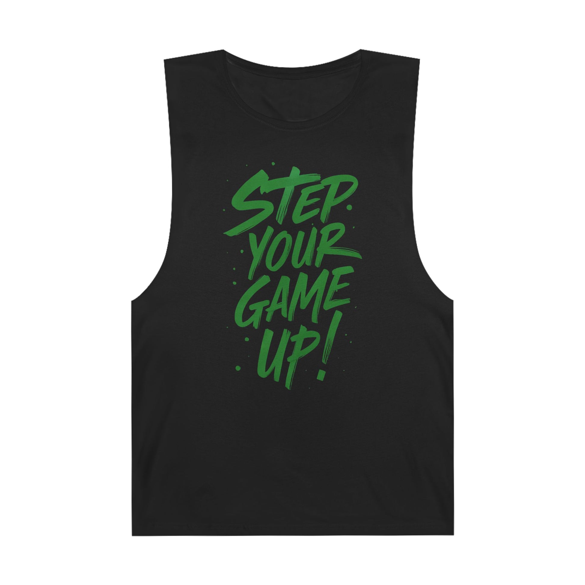 Step Your Game Up - Premium Unisex Barnard Tank Top Black Printify by The Night Shift Automotive Apparel