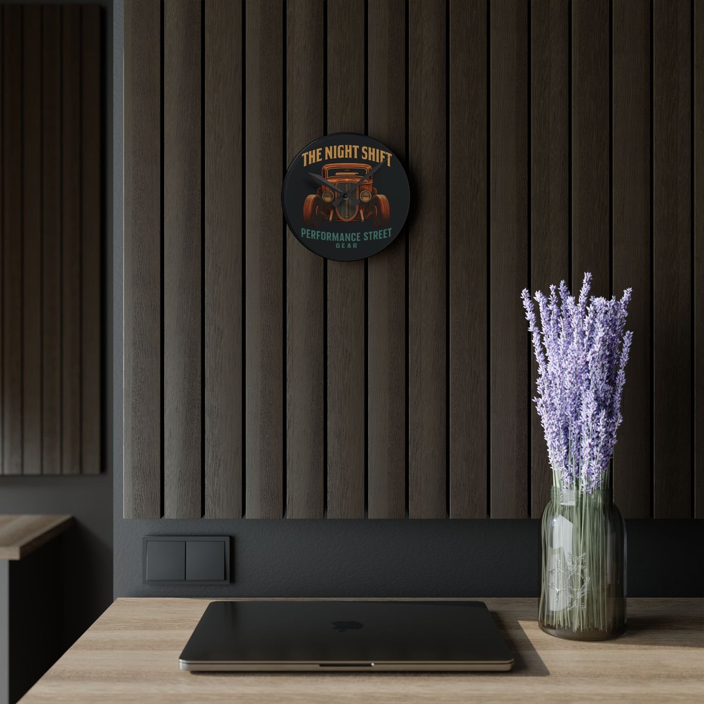 The Night Shift-Acrylic Wall Clock