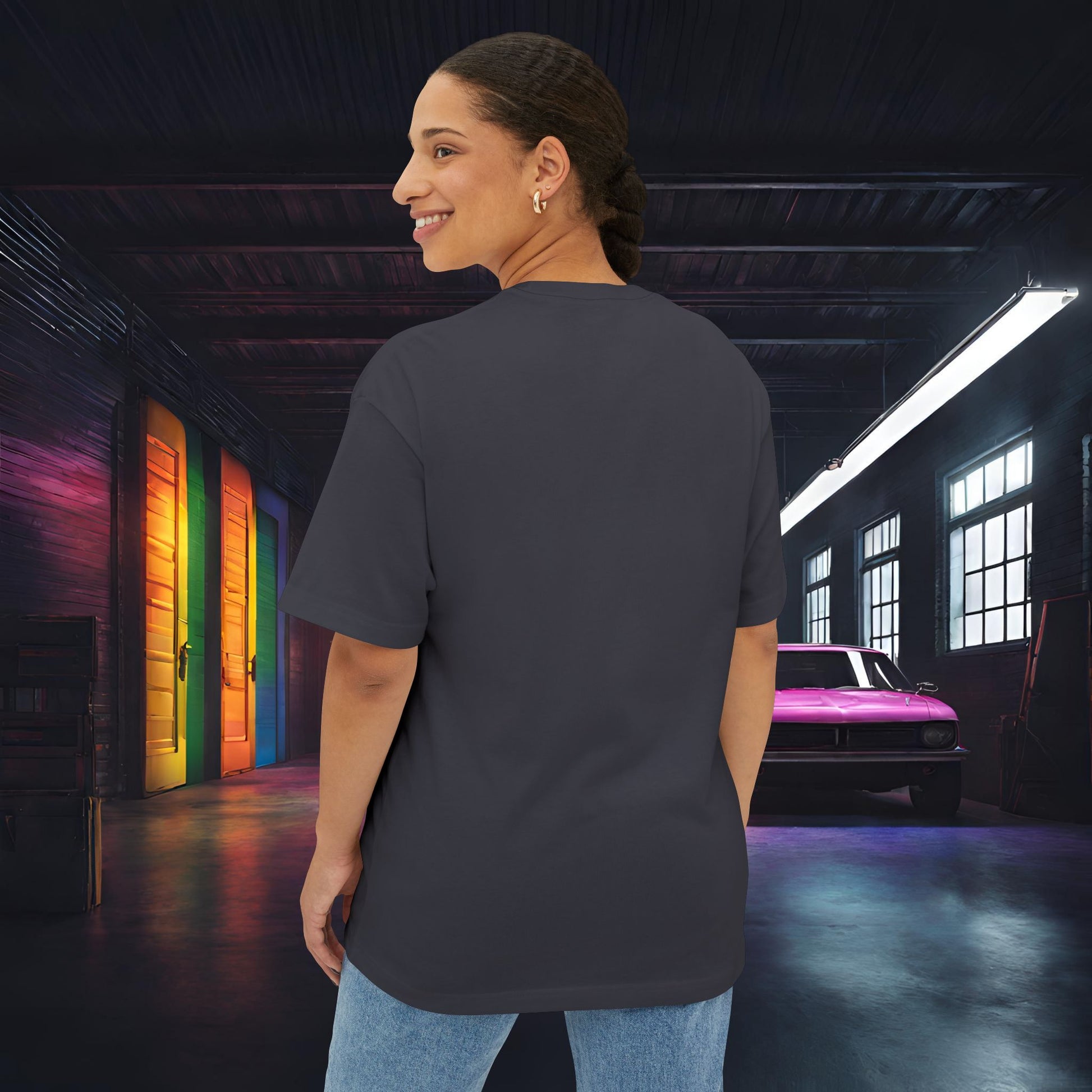 Makin' Beats-Premium, Ultra Soft Unisex Oversized Boxy Tee Printify by The Night Shift Automotive Apparel