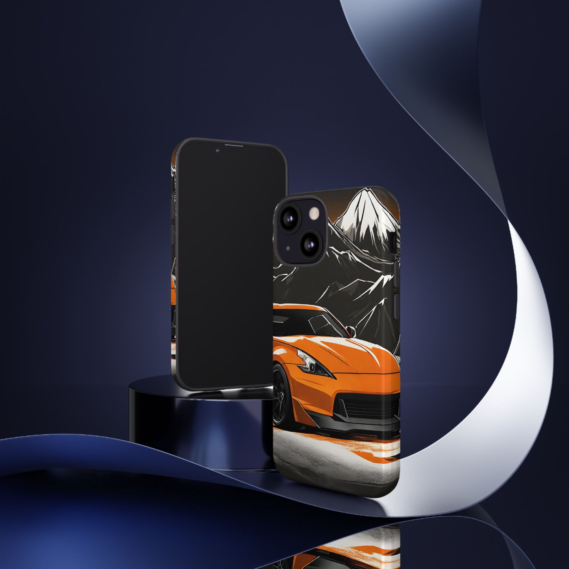 Nissan 370Z Mt Fuji-Dual Layer Ultra Tough Phone Case iPhone 13 Mini Glossy Printify by The Night Shift Automotive Apparel