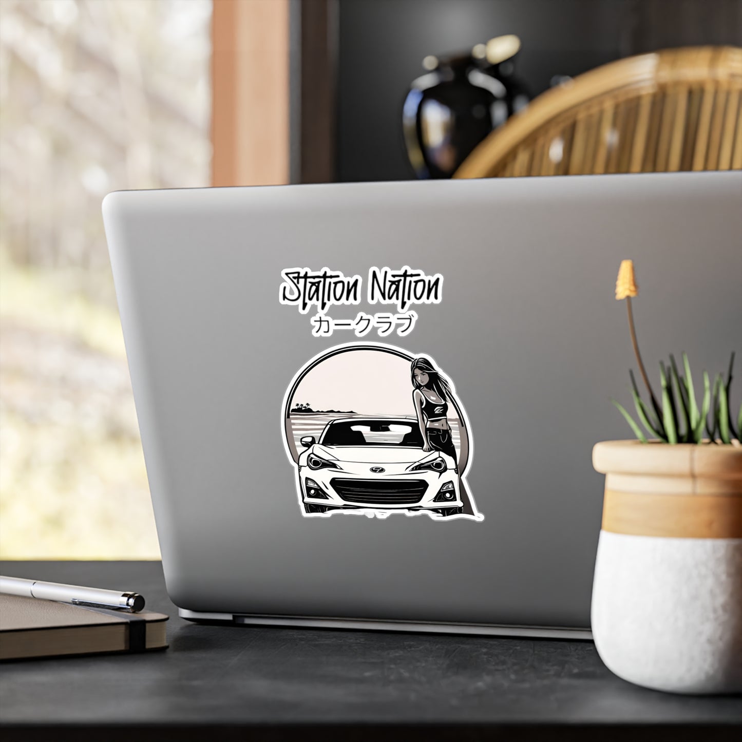 Kiss-Cut Vinyl Decals Printify by The Night Shift Automotive Apparel