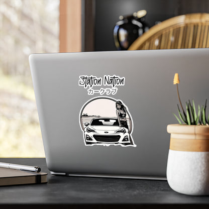 Kiss-Cut Vinyl Decals Printify by The Night Shift Automotive Apparel