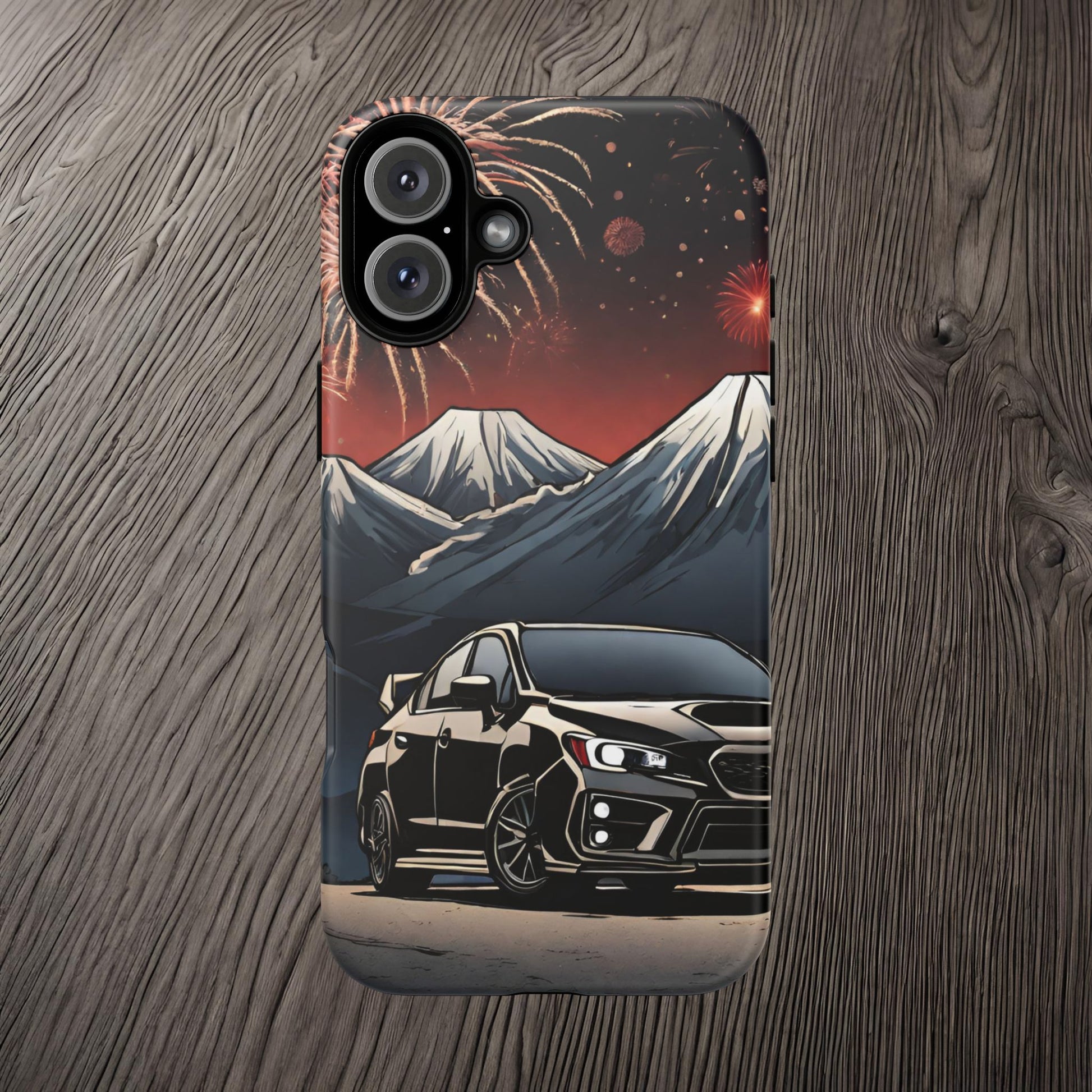 Subaru WRX/STI Fireworks-Dual Layer Ultra Tough Phone Case Printify by The Night Shift Automotive Apparel