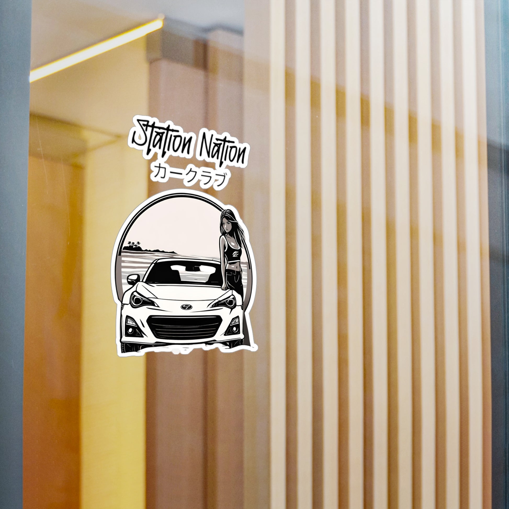 Kiss-Cut Vinyl Decals Printify by The Night Shift Automotive Apparel