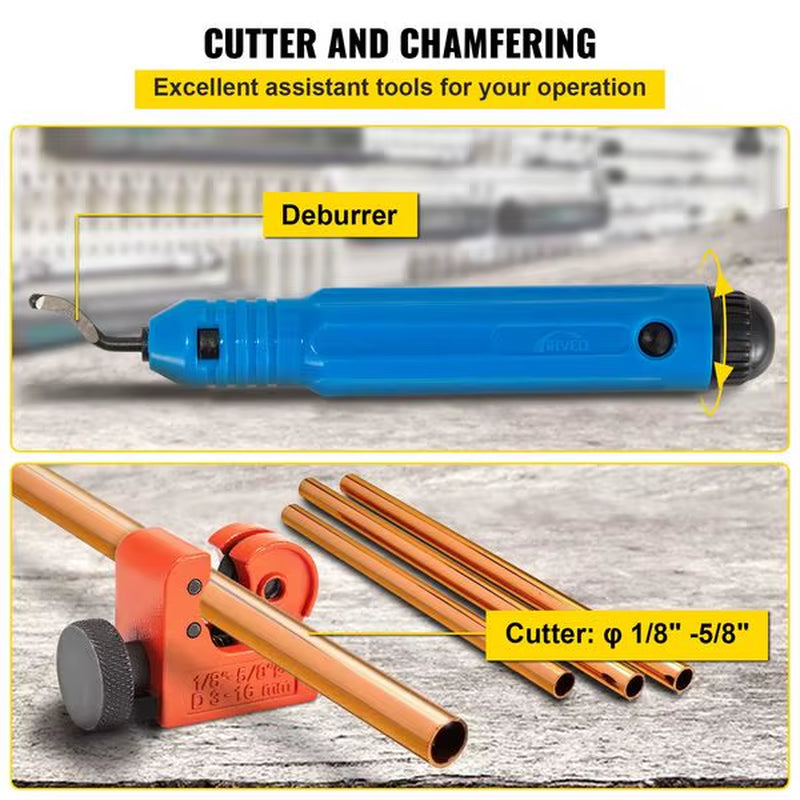 VEVOR Hydraulic Flaring Tool Kit, 45° Double Flaring Tool The Night Shift Performance Street Gear by The Night Shift Automotive Apparel