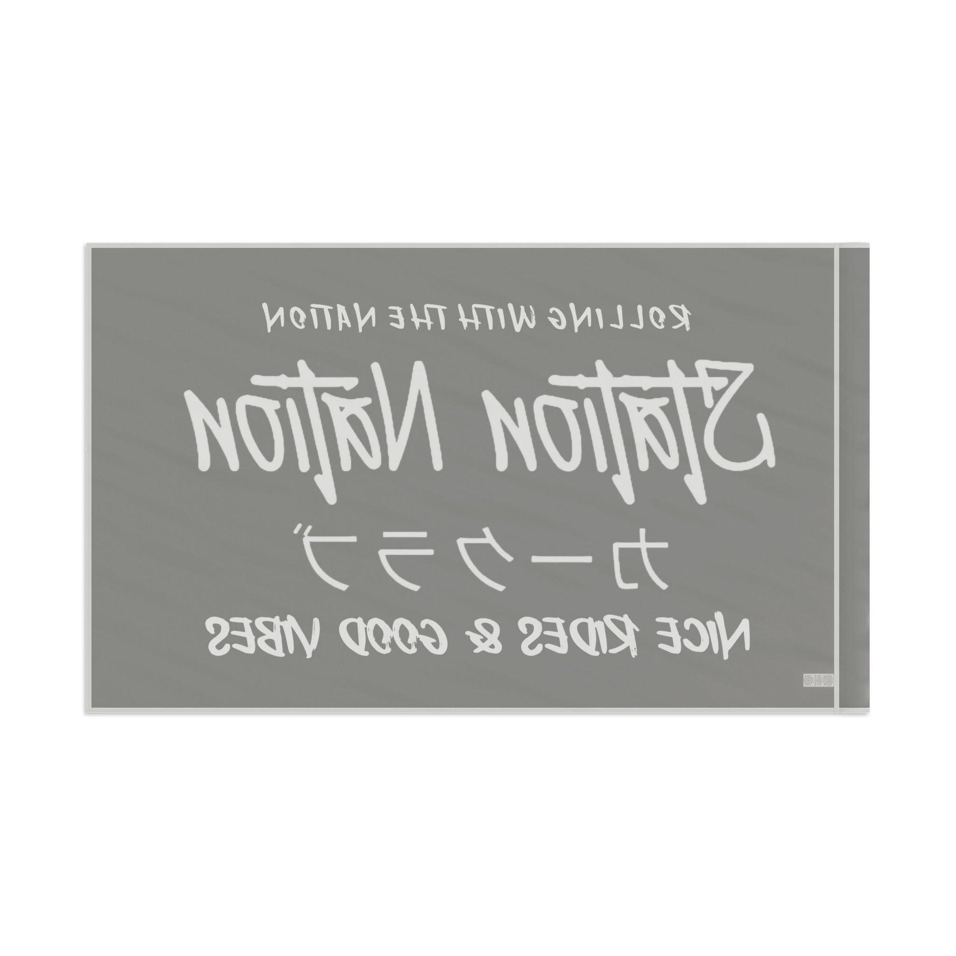 Station Nation-Rep Your Crew Flags Printify by The Night Shift Automotive Apparel