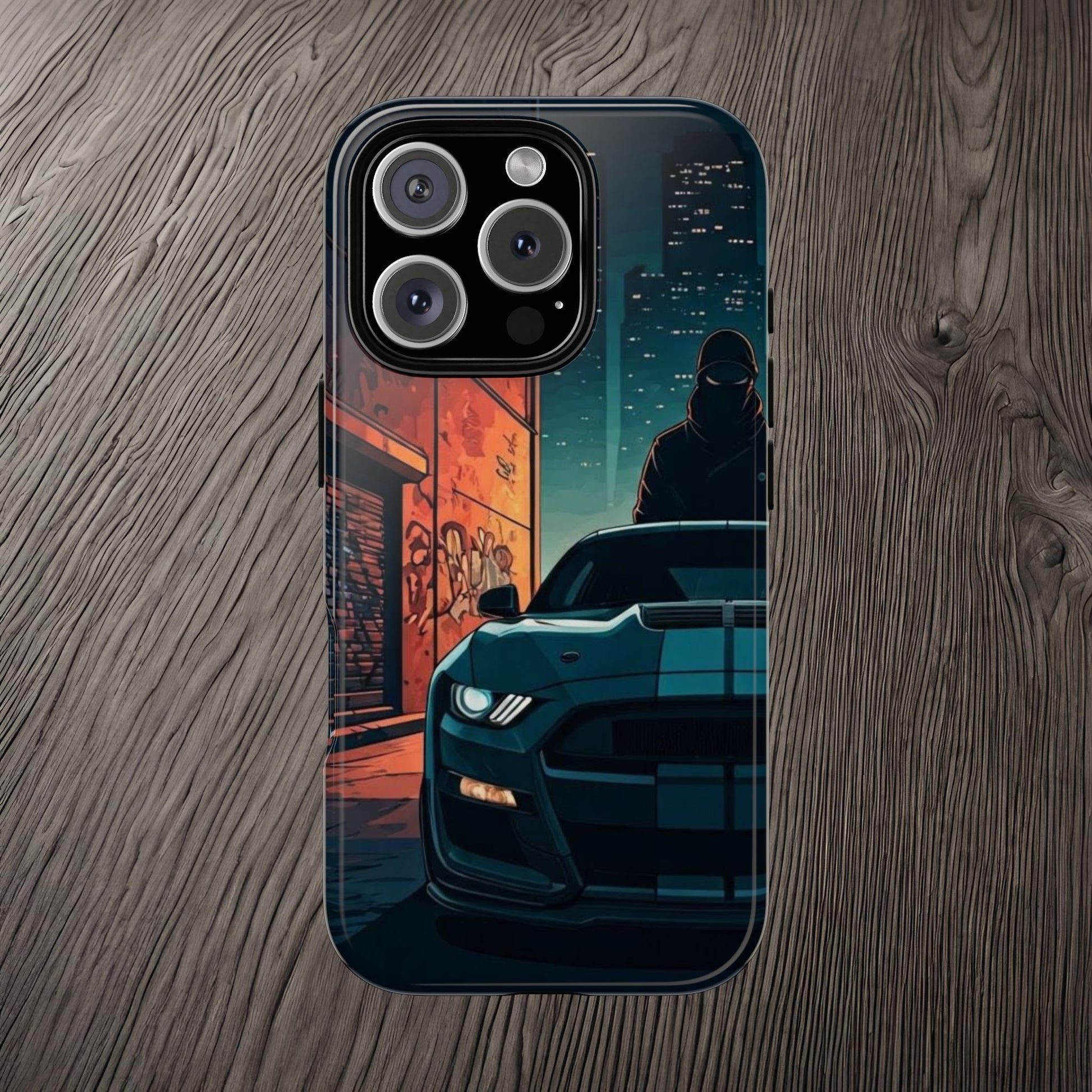 Ford Mustang Shelby GT350 Street Life-Dual Layer Ultra Tough Phone Case Printify by The Night Shift Automotive Apparel