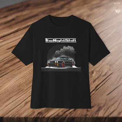 BMW E36-Premium, Ultra Soft, Unisex Oversized Boxy Tee Printify by The Night Shift Automotive Apparel