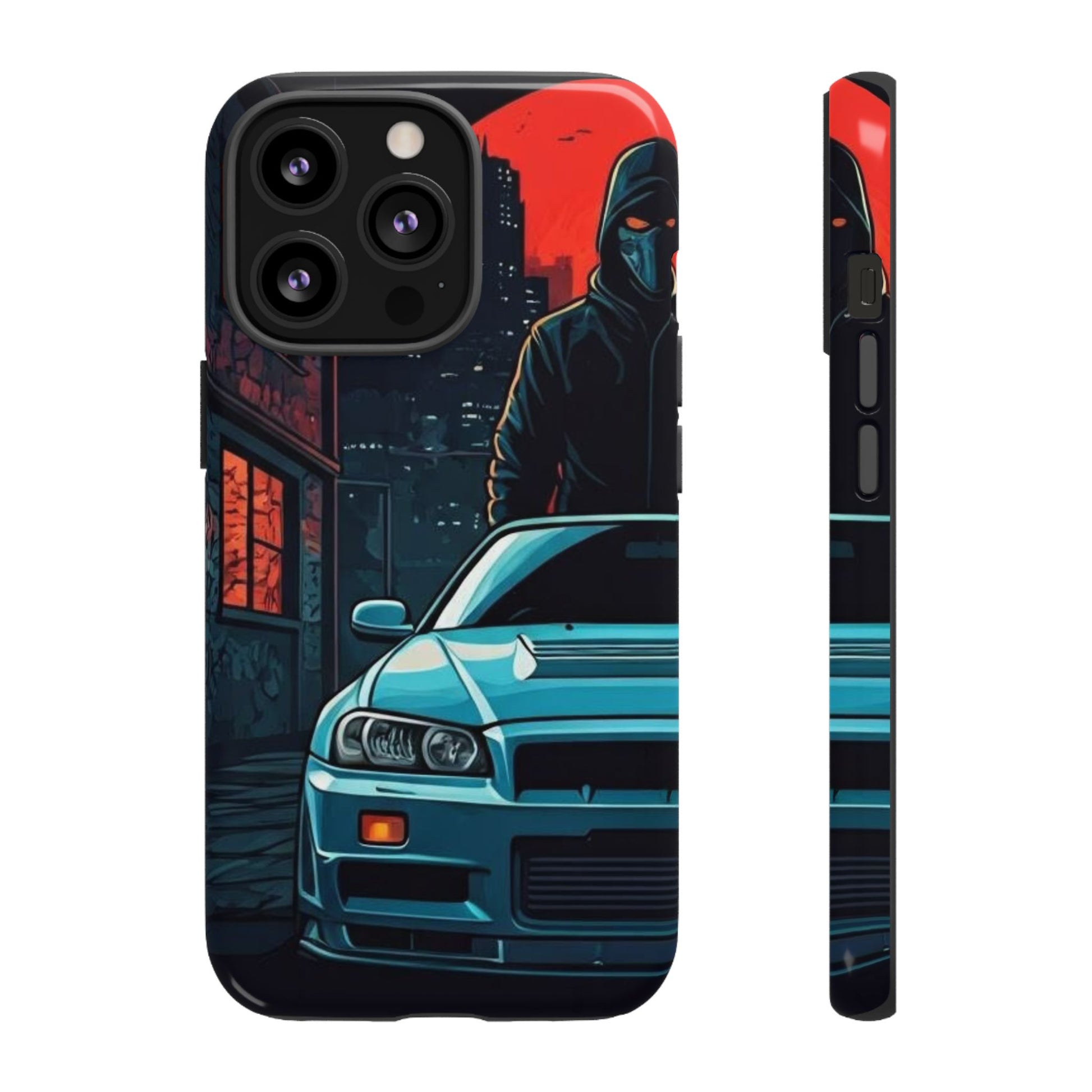 Nissan Skyline R34 Street Life-Dual Layer Ultra Tough Phone Case Printify by The Night Shift Automotive Apparel