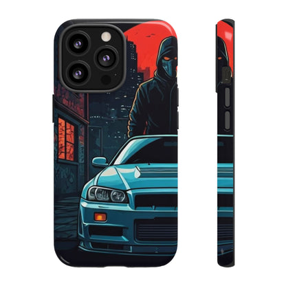 Nissan Skyline R34 Street Life-Dual Layer Ultra Tough Phone Case Printify by The Night Shift Automotive Apparel