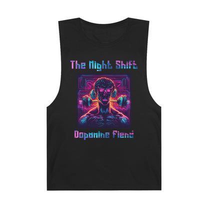 Dopamine Fiend - Premium Unisex Barnard Tank Top Black Printify by The Night Shift Automotive Apparel