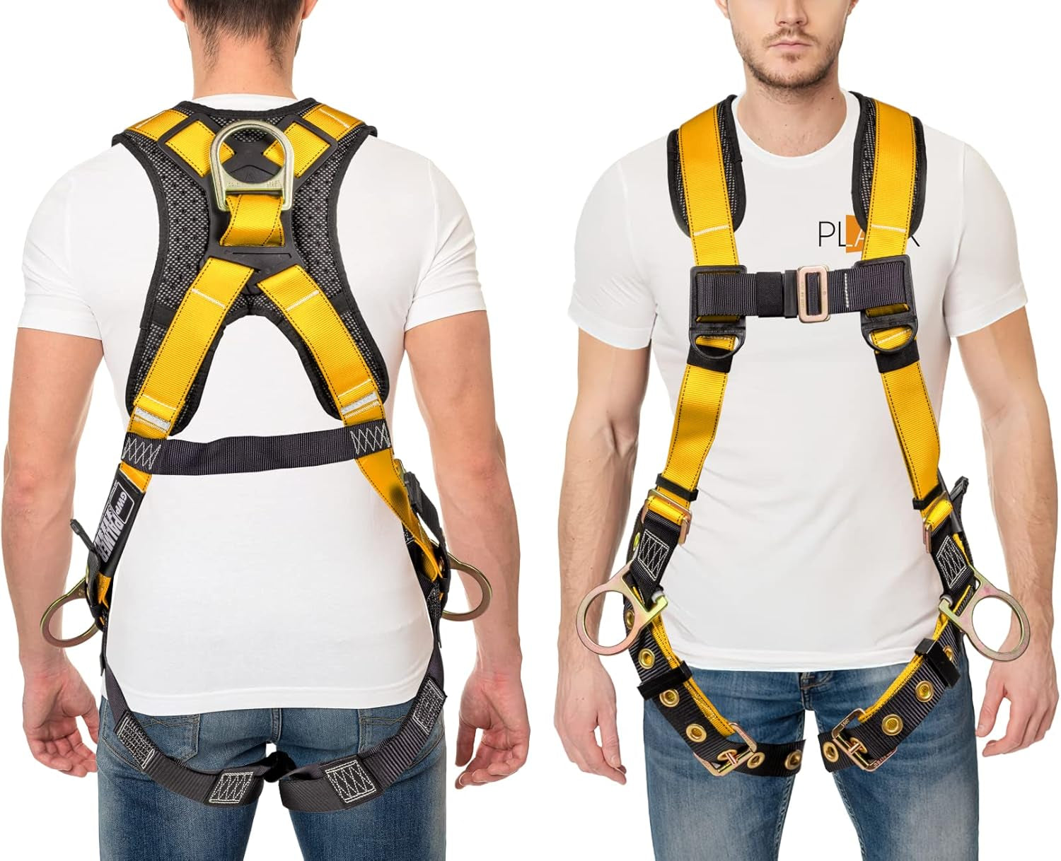 Photographer/Videographer Full Body Harness with 5 Point Adjustment, Dorsal D-Ring, Grommet Legs, and Fall Indicators Universal The Night Shift Performance Street Gear by The Night Shift Automotive Apparel