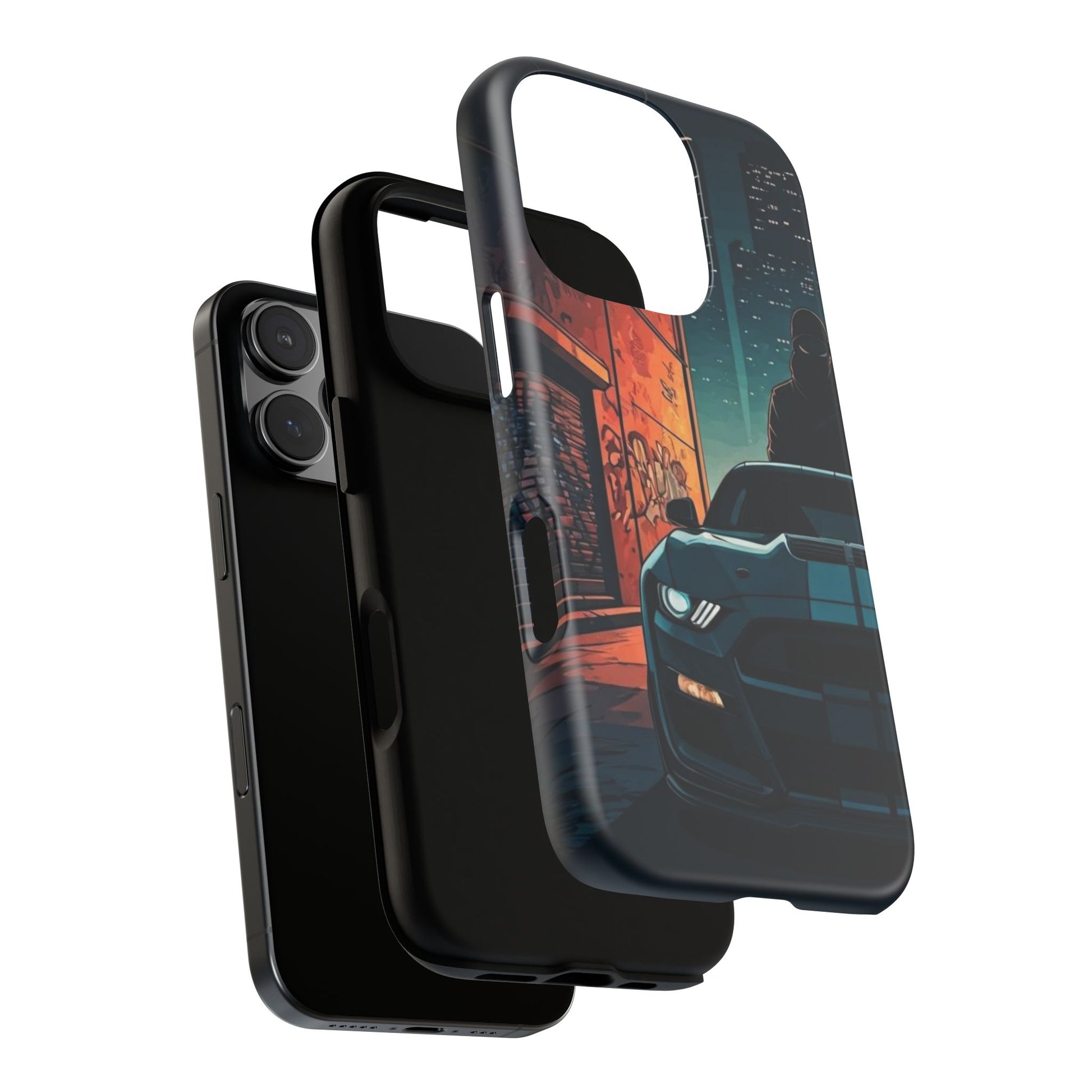 Ford Mustang Shelby GT350 Street Life-Dual Layer Ultra Tough Phone Case Printify by The Night Shift Automotive Apparel