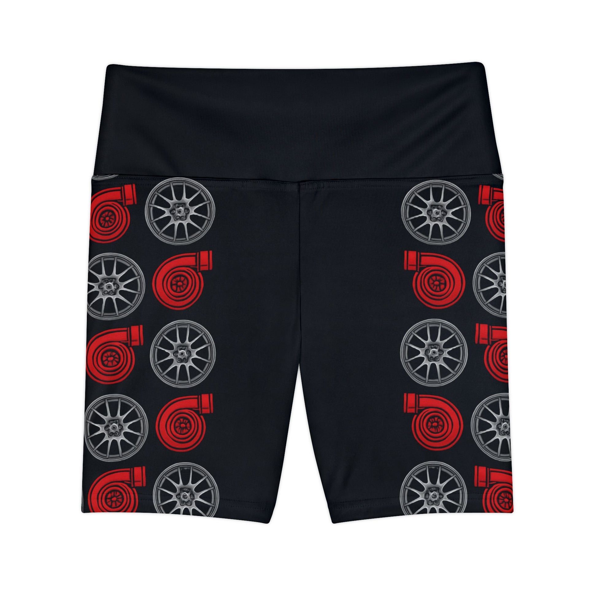 Women's Gym & Fitness Biker Shorts Printify by The Night Shift Automotive Apparel