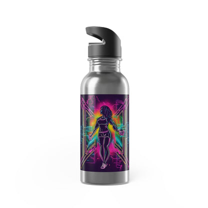 Stainless Steel Water Bottle With Straw, 20oz Printify by The Night Shift Automotive Apparel
