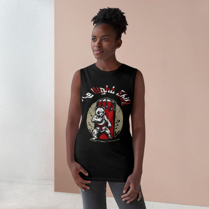 Karate Panda - Premium Unisex Barnard Tank Top Printify by The Night Shift Automotive Apparel