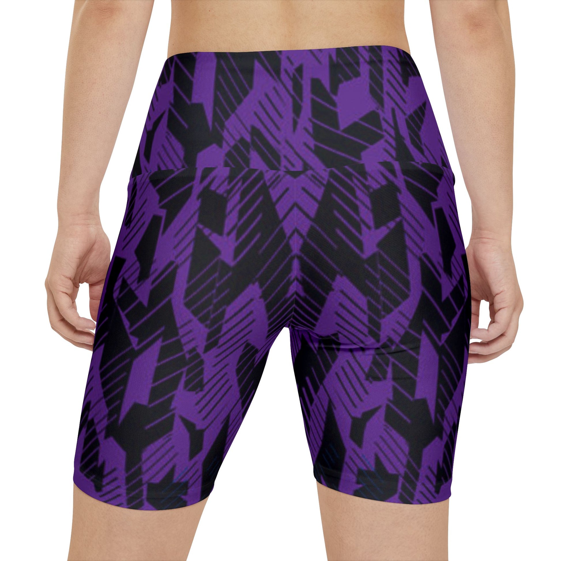 Women's Gym & Fitness Biker Shorts Printify by The Night Shift Automotive Apparel