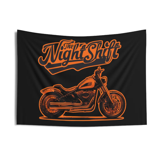 The Night Shift Indoor Wall Tapestries - Shop Banner 36" × 26" Printify by The Night Shift Automotive Apparel