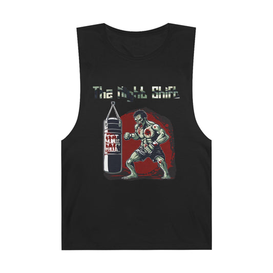 Zombie Fighting Champion - Premium Unisex Barnard Tank Top Black Printify by The Night Shift Automotive Apparel