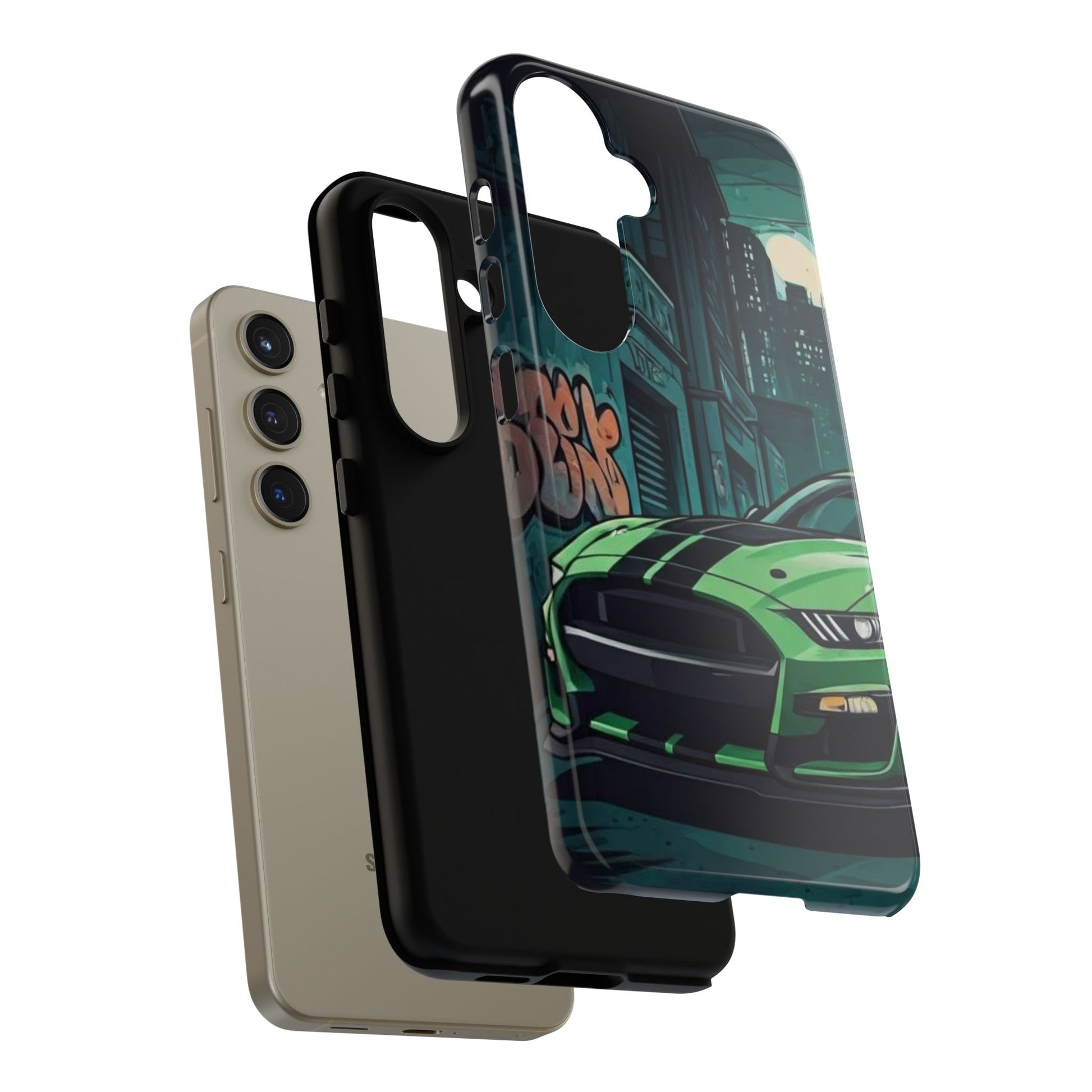 Ford Mustang Shelby GT500 Street Life-Dual Layer Ultra Tough Phone Case Printify by The Night Shift Automotive Apparel