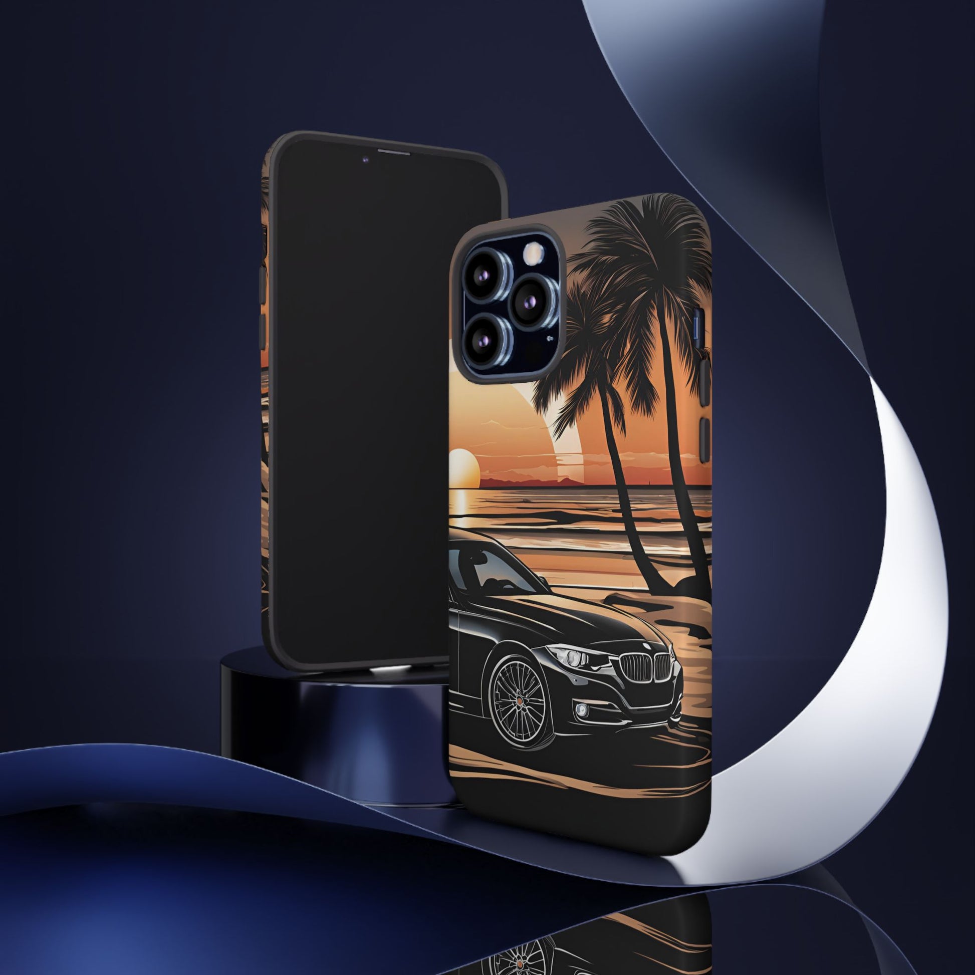 BMW Sunset On The Beach-Dual Layer Ultra Tough Phone Case iPhone 13 Pro Max Matte Printify by The Night Shift Automotive Apparel