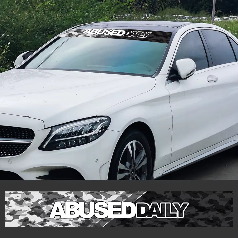 Abuse Daily Windscreen Banner Decal
