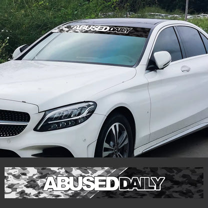 Abuse Daily Windscreen Banner Decal