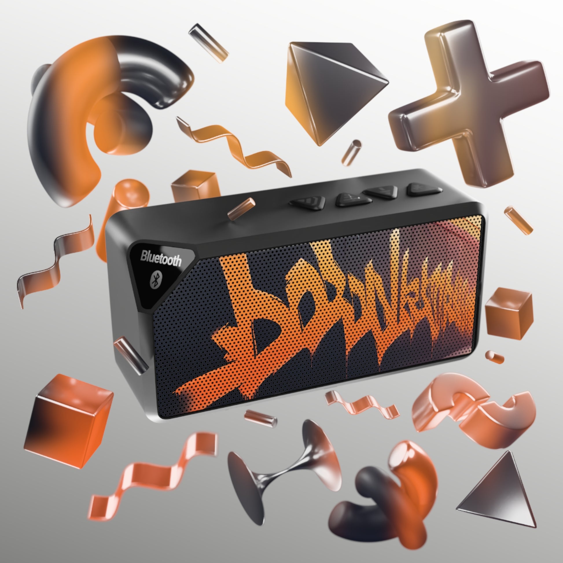 Graffiti-Jabba Bluetooth Speaker Printify by The Night Shift Automotive Apparel