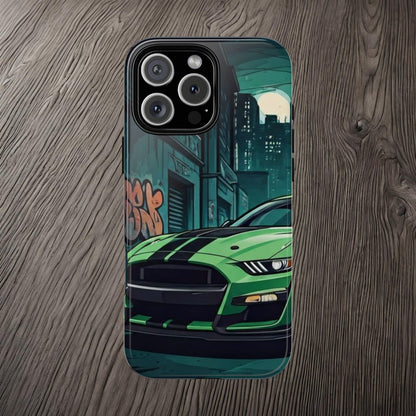 Ford Mustang Shelby GT500 Street Life-Dual Layer Ultra Tough Phone Case Printify by The Night Shift Automotive Apparel