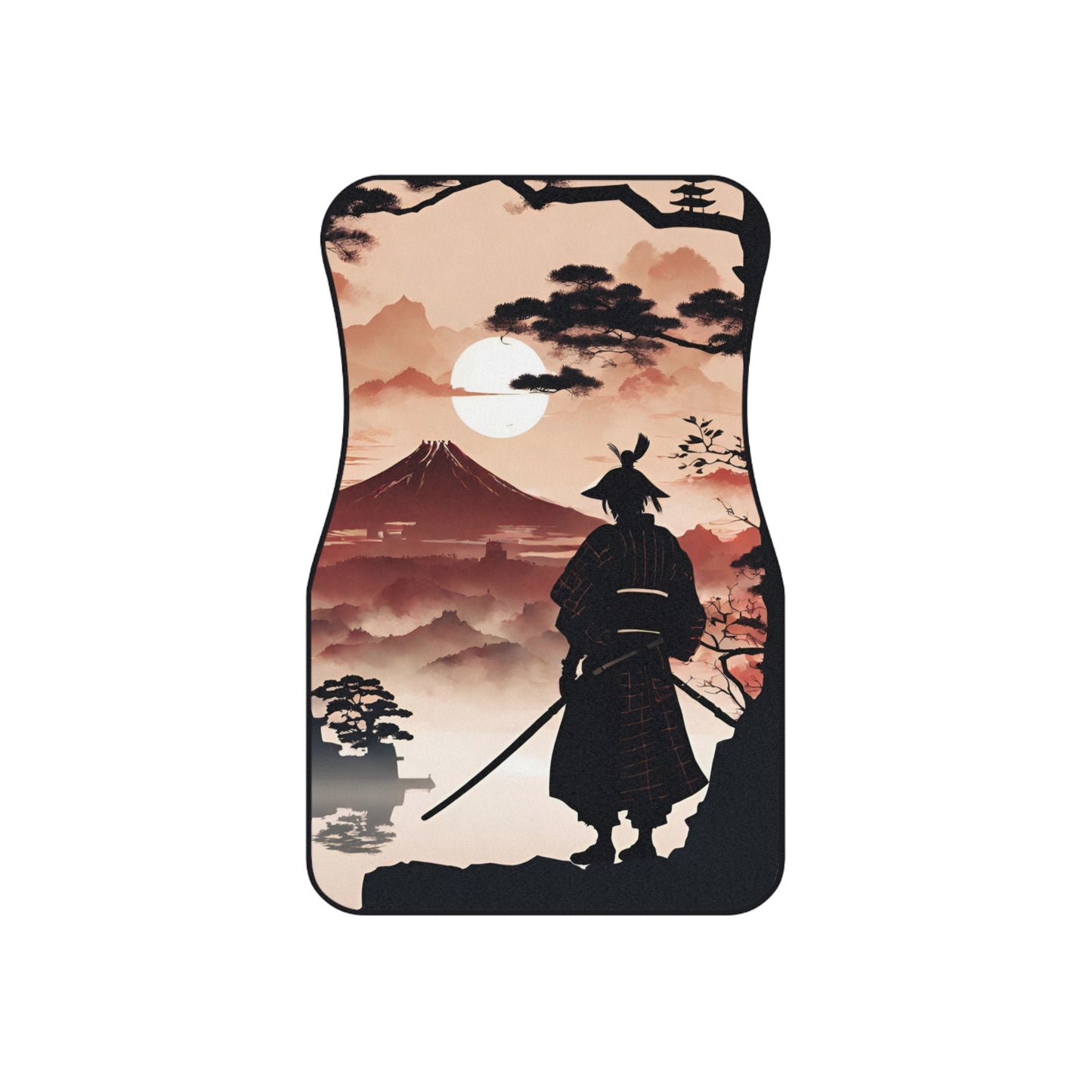 The Way Of The Samurai-Premium, High Quality Car Floor Mats (Set of 2 Front Floor Mats) Printify by The Night Shift Automotive Apparel