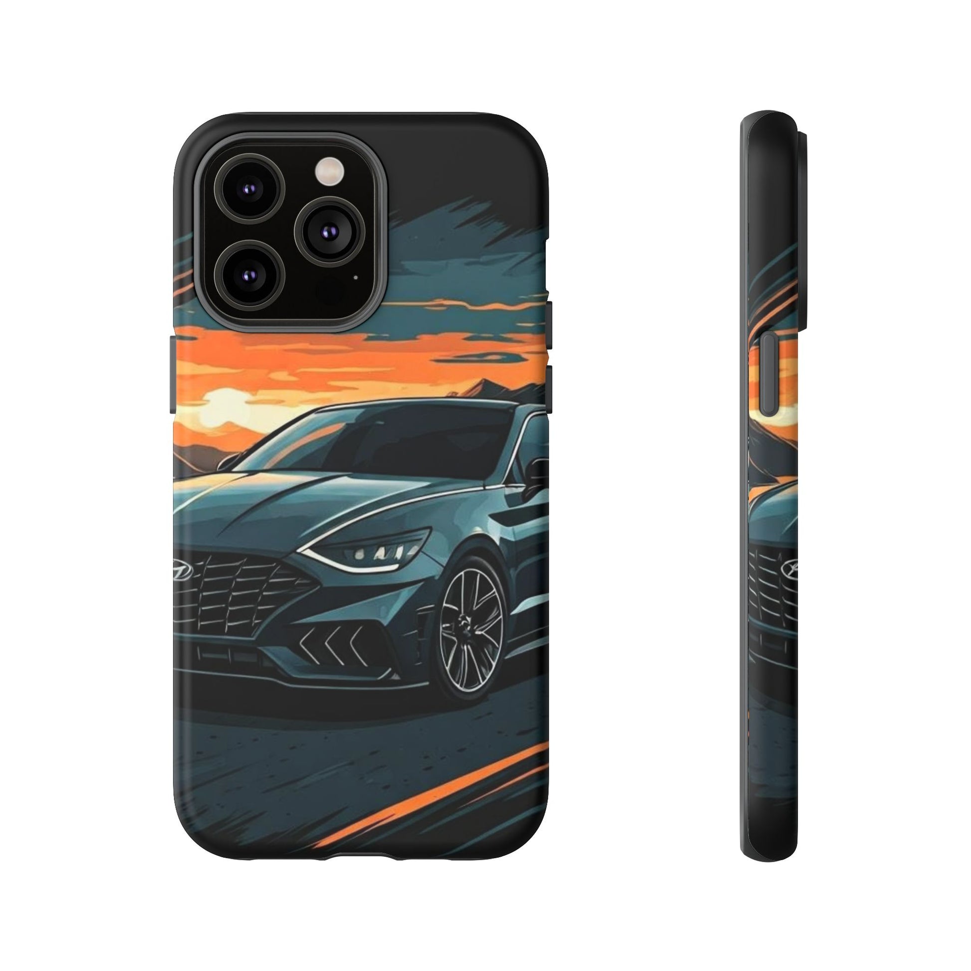 Hyundai Sonata-Sunset Drive-Dual Layer Ultra Tough Phone Case Printify by The Night Shift Automotive Apparel