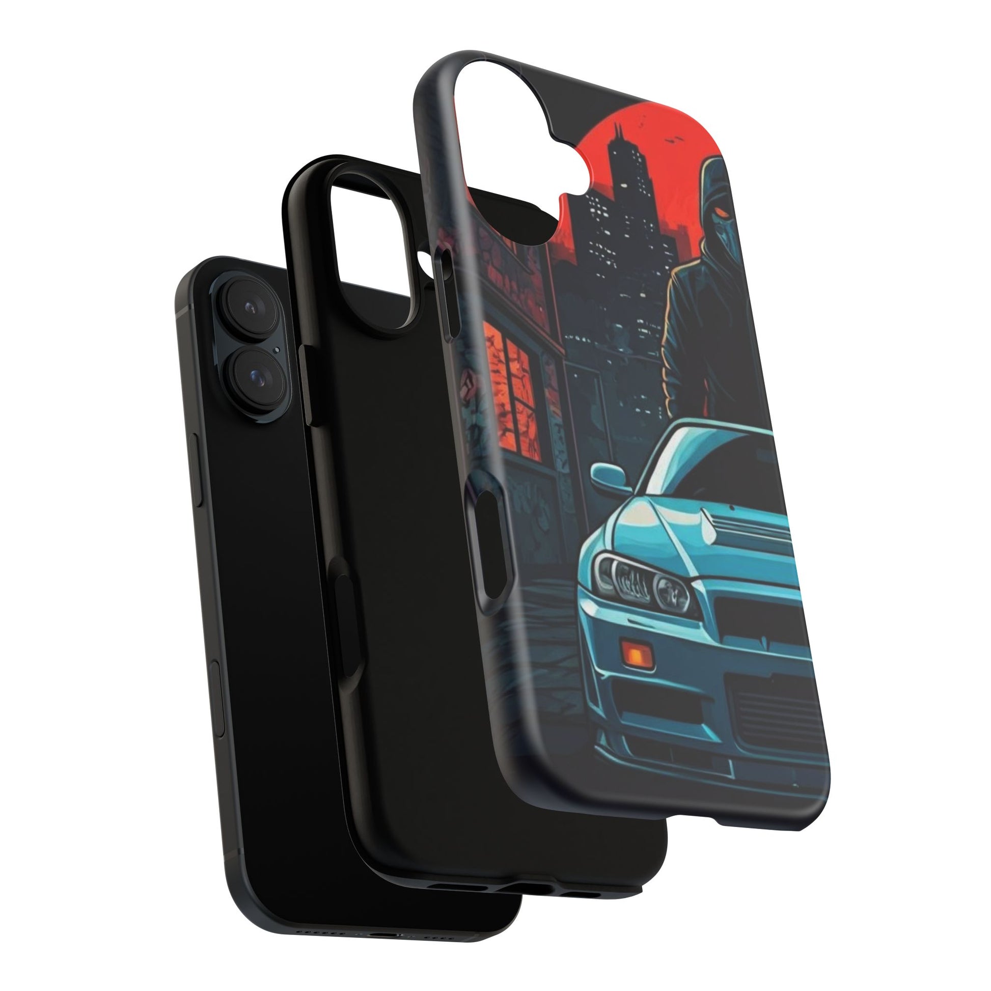 Nissan Skyline R34 Street Life-Dual Layer Ultra Tough Phone Case Printify by The Night Shift Automotive Apparel
