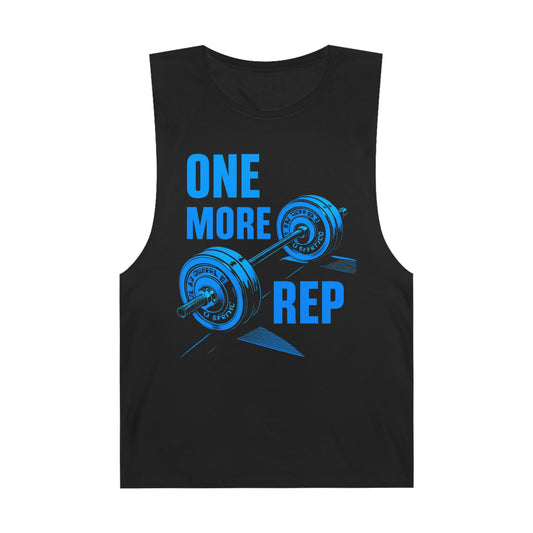 One More Rep - Premium Unisex Barnard Tank Top Black Printify by The Night Shift Automotive Apparel