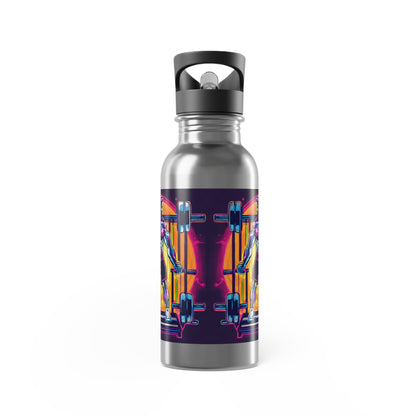 Stainless Steel Water Bottle With Straw, 20oz Printify by The Night Shift Automotive Apparel