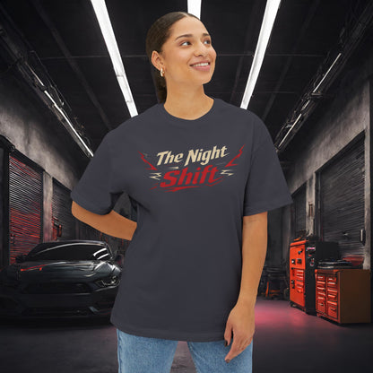 Chase Is A Race-Premium, Ultra Soft Unisex Oversized Boxy Tee Printify by The Night Shift Automotive Apparel