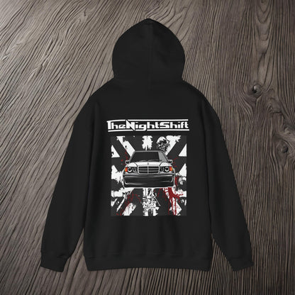 Mercedes Benz 190e Evo 2 AMG-Ultra Soft, Premium Hoodie Printify by The Night Shift Automotive Apparel