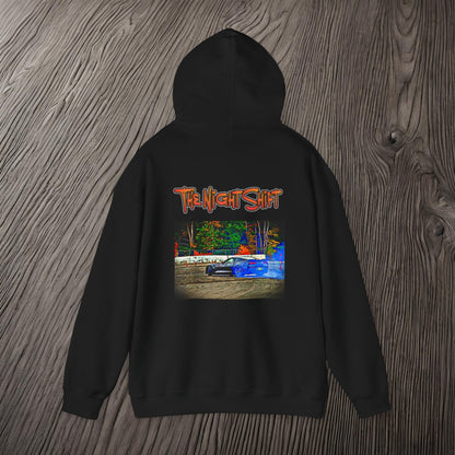 Chevy Corvette C7 Drifting-Premium, Ultra Soft Unisex Hoodie Printify by The Night Shift Automotive Apparel