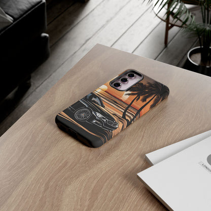 BMW Sunset On The Beach-Dual Layer Ultra Tough Phone Case Samsung Galaxy S23 Plus Matte Printify by The Night Shift Automotive Apparel